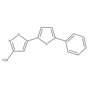 5-(5-Phenylthiophen-2-yl)-1,2-oxazol-3-amine结构式