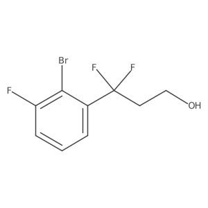 3-(2-Bromo-3-fluorophenyl)-3,3-difluoropropan-1-ol Structure