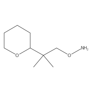 O-[2-methyl-2-(oxan-2-yl)propyl]hydroxylamine结构式
