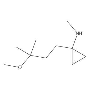 1-(3-methoxy-3-methylbutyl)-N-methylcyclopropan-1-amine Structure
