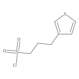 3-(Thiophen-3-yl)propane-1-sulfonyl chloride Structure