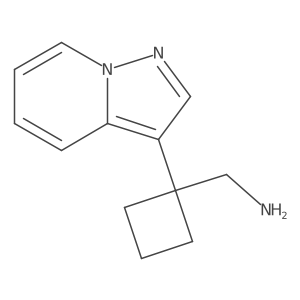(1-{Pyrazolo[1,5-a]pyridin-3-yl}cyclobutyl)methanamine结构式