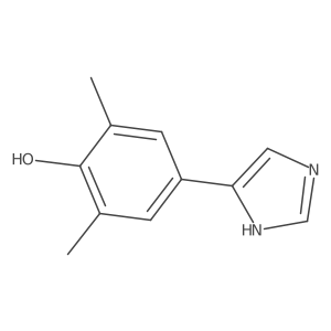 4-(1H-imidazol-4-yl)-2,6-dimethylphenol结构式