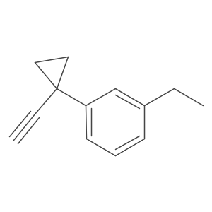 1-Ethyl-3-(1-ethynylcyclopropyl)benzene结构式