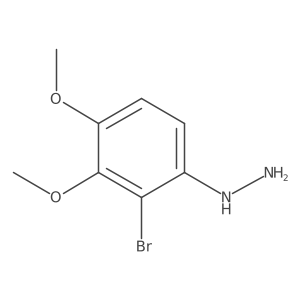 (2-Bromo-3,4-dimethoxyphenyl)hydrazine Structure