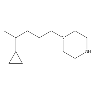 1-(4-Cyclopropylpentyl)piperazine结构式