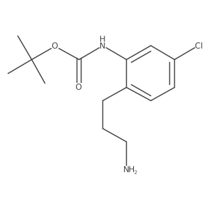 tert-butyl N-[2-(3-aminopropyl)-5-chlorophenyl]carbamate Structure