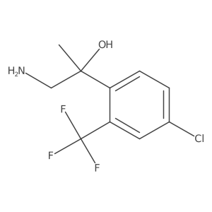 1-Amino-2-[4-chloro-2-(trifluoromethyl)phenyl]propan-2-ol Structure