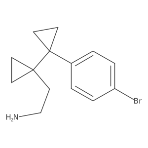 2-{1-[1-(4-Bromophenyl)cyclopropyl]cyclopropyl}ethan-1-amine结构式