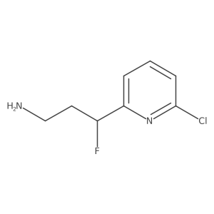 3-(6-Chloropyridin-2-yl)-3-fluoropropan-1-amine Structure