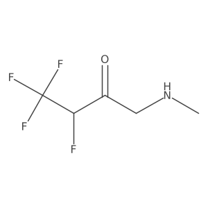 3,4,4,4-Tetrafluoro-1-(methylamino)butan-2-one结构式