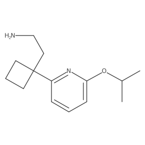 2-{1-[6-(Propan-2-yloxy)pyridin-2-yl]cyclobutyl}ethan-1-amine结构式