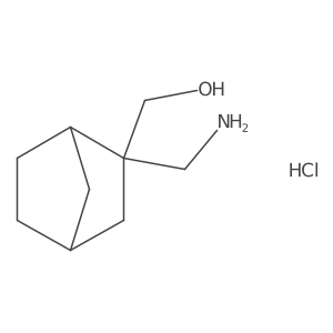 (2-(Aminomethyl)bicyclo[2.2.1]heptan-2-yl)methanol hydrochloride Structure