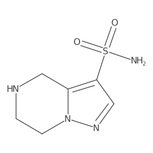 4H,5H,6H,7H-pyrazolo[1,5-a]pyrazine-3-sulfonamide Structure