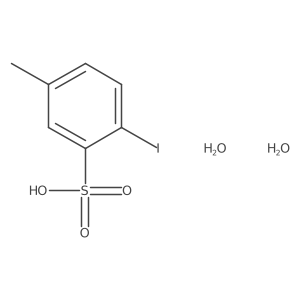 2-Iodo-5-methylbenzenesulfonic acid dihydrate Structure