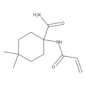 4,4-Dimethyl-1-(prop-2-enamido)cyclohexane-1-carboxamide Structure