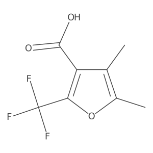 4,5-Dimethyl-2-(trifluoromethyl)furan-3-carboxylic acid结构式