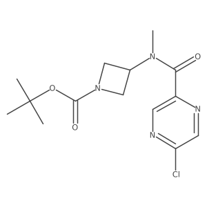 Tert-butyl 3-[(5-chloropyrazine-2-carbonyl)-methylamino]azetidine-1-carboxylate结构式