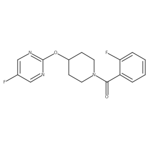 5-Fluoro-2-{[1-(2-fluorobenzoyl)piperidin-4-yl]oxy}pyrimidine Structure
