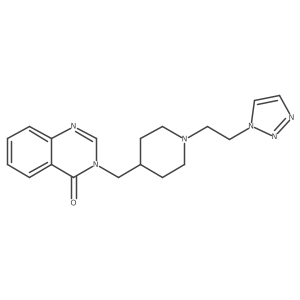3-({1-[2-(1H-1,2,3-triazol-1-yl)ethyl]piperidin-4-yl}methyl)-3,4-dihydroquinazolin-4-one Structure