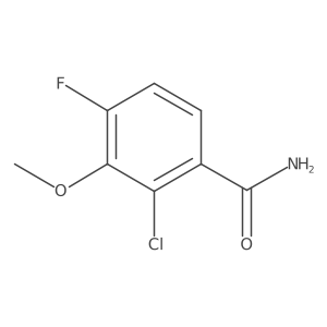 2-Chloro-4-fluoro-3-methoxybenzamide结构式