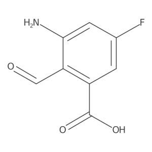 3-Amino-5-fluoro-2-formylbenzoic acid Structure