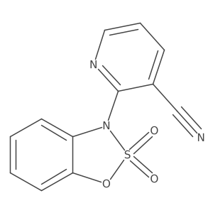 2-(2,2-Dioxo-1,2lambda6,3-benzoxathiazol-3-yl)pyridine-3-carbonitrile结构式