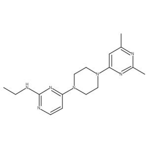 4-[4-(2,6-Dimethylpyrimidin-4-yl)piperazin-1-yl]-N-ethylpyrimidin-2-amine Structure