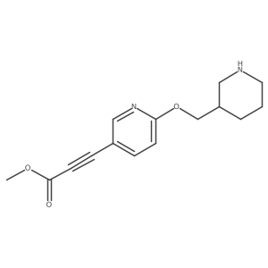 Methyl 3-{6-[(piperidin-3-yl)methoxy]pyridin-3-yl}prop-2-ynoate结构式