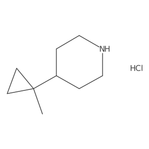 4-(1-Methylcyclopropyl)piperidine;hydrochloride Structure