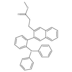 Methyl 3-(3-(2-(diphenylphosphanyl)phenyl)naphthalen-2-yl)propanoate Structure
