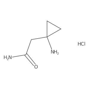 2-(1-Aminocyclopropyl)acetamide;hydrochloride Structure