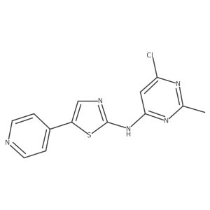 6-Chloro-2-methyl-N-[5-(4-pyridinyl)-2-thiazolyl]-4-pyrimidinamine Structure