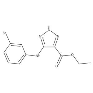 Ethyl 5-[(3-bromophenyl)amino]-1H-1,2,3-triazole-4-carboxylate Structure