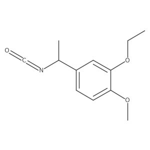 2-Ethoxy-4-(1-isocyanatoethyl)-1-methoxybenzene Structure