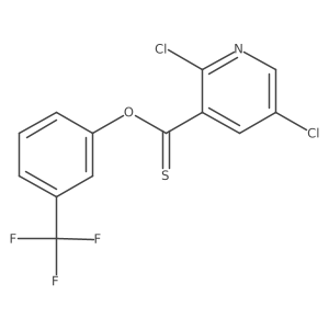 3-(Trifluoromethyl)phenyl 2,5-dichloropyridine-3-carbothioate Structure