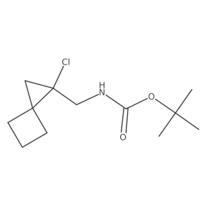 tert-butyl N-({1-chlorospiro[2.3]hexan-1-yl}methyl)carbamate Structure