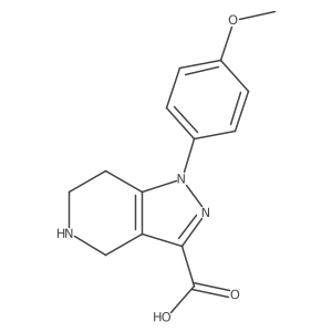 1-(4-methoxyphenyl)-1H,4H,5H,6H,7H-pyrazolo[4,3-c]pyridine-3-carboxylic acid结构式