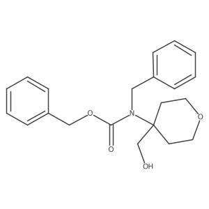 benzyl N-benzyl-N-[4-(hydroxymethyl)oxan-4-yl]carbamate结构式