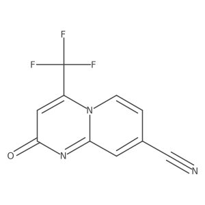2-Oxo-4-(trifluoromethyl)-2H-pyrido[1,2-A]pyrimidine-8-carbonitrile Structure