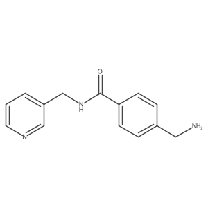4-(aminomethyl)-N-(pyridin-3-ylmethyl)benzamide Structure