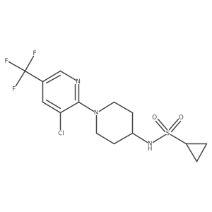 N-{1-[3-chloro-5-(trifluoromethyl)pyridin-2-yl]piperidin-4-yl}cyclopropanesulfonamide Structure
