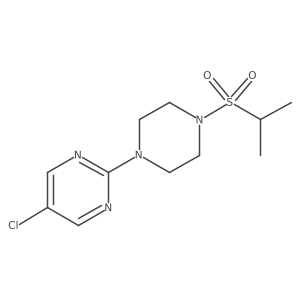 5-Chloro-2-[4-(propane-2-sulfonyl)piperazin-1-yl]pyrimidine Structure