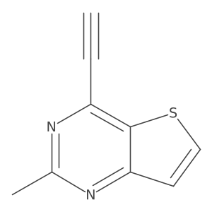 4-Ethynyl-2-methylthieno[3,2-d]pyrimidine结构式