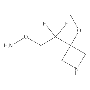 O-[2,2-difluoro-2-(3-methoxyazetidin-3-yl)ethyl]hydroxylamine结构式
