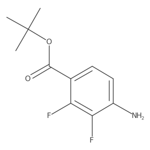 Tert-butyl 4-amino-2,3-difluorobenzoate结构式