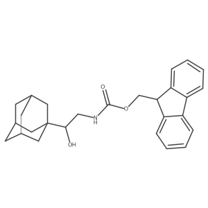 (9H-fluoren-9-yl)methyl N-[2-(adamantan-1-yl)-2-hydroxyethyl]carbamate Structure