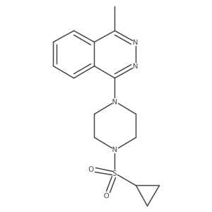 1-[4-(Cyclopropanesulfonyl)piperazin-1-yl]-4-methylphthalazine结构式
