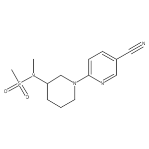 N-[1-(5-cyanopyridin-2-yl)piperidin-3-yl]-N-methylmethanesulfonamide Structure