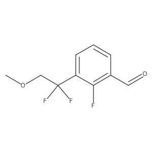 3-(1,1-Difluoro-2-methoxyethyl)-2-fluorobenzaldehyde Structure